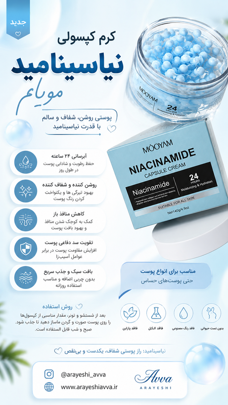 کرم کپسولی نیاسینامید مویام