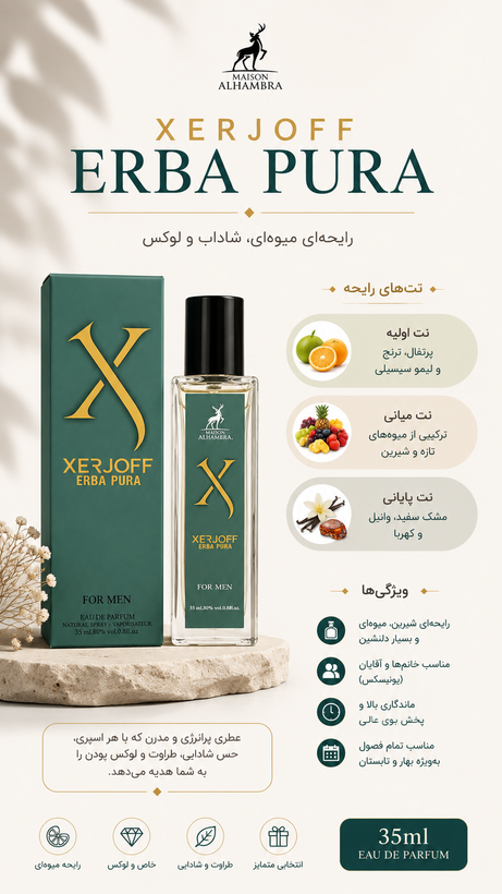 ادکلن های ۳۵ میل الحمبرا اورجینال مردانه